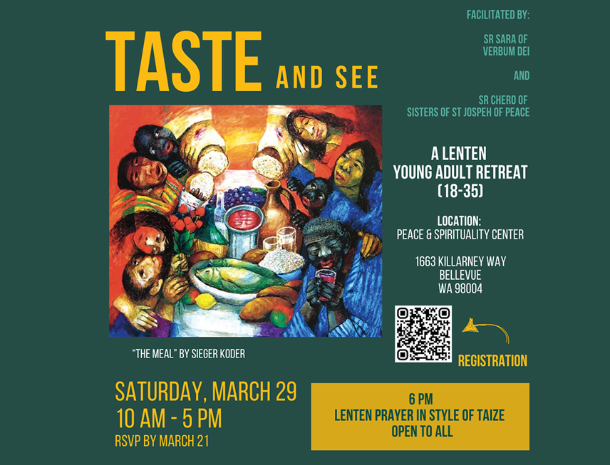 Lenten Young Adult Retreat: TASTE and See (age 18-35)