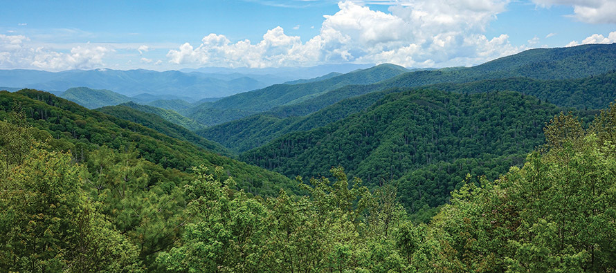 view of mountains