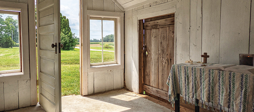 building at Plainsong Farm in Michigan